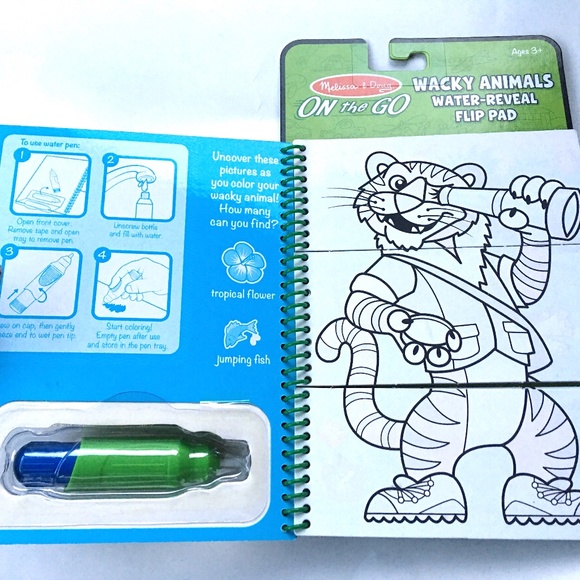 MELISSA & DOUG WATER WOW PAINTING BOOK - Picture 5 of 13